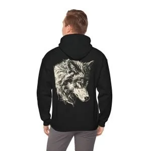 Hooded Sweatshirt ''White Wolf''