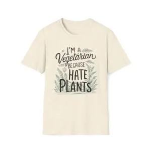 Unisex Soft style T-Shirt ''Vegetarian''