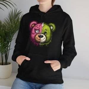 Hooded Sweatshirt ''Two Face Teddy''