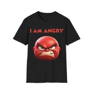 Unisex Soft style T-Shirt ''Angry Face''