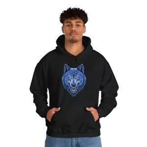 Blue Wolf Hoodie