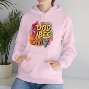 Hooded Sweatshirt ''Good Vibes Only''