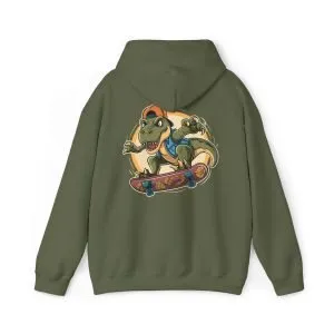 Skateboard Dinosaurs  Customized Printing Hoodie