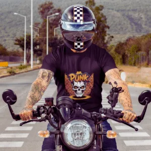 Punk Skull Graphic T-Shirt, Trendy Band Tee, Alternative Summer Wear, Men's & Women's Unisex Style, Gift for Music Lovers