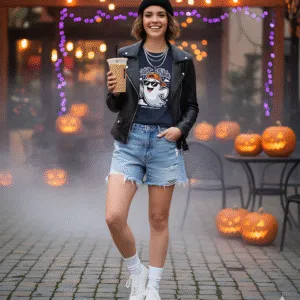 Ghostly Chill Unisex T-Shirt, Halloween Tee, Casual Wear, Summer Style, Cool Ghost Graphic Shirt, Ghost with Sunglasses