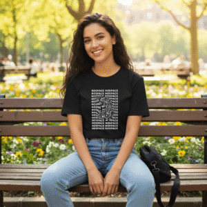 Cool Graphic Tee with No Space Design, Unisex Softstyle T-Shirt for Casual Wear, Streetwear Fashion, Gifts for Hipsters, Unique Artwear