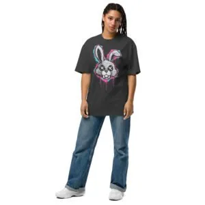 Graffiti Rabbit Oversized T-Shirt